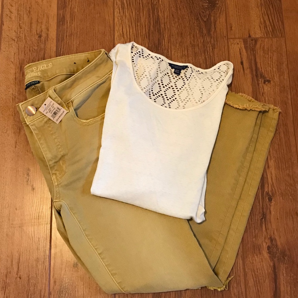 BUNDLE American Eagle Crop Jeggings (NEW!) Size 6